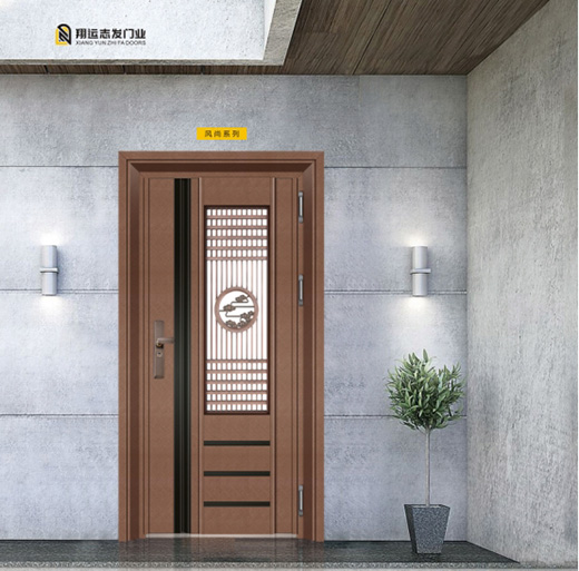 翔運(yùn)志發(fā)不銹鋼入戶門，迎一場春暖花開