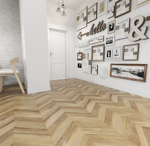 玄關鋪上世友地板，開門即驚艷!